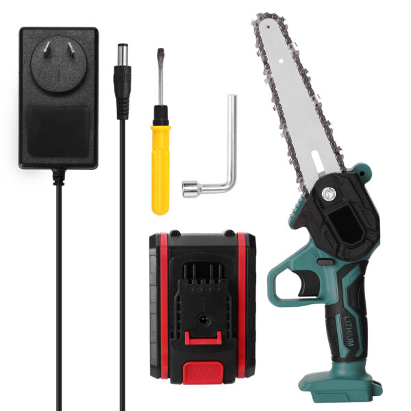 Small Electric Saw Lithium Battery One Hand Mini Electric Chainsaw Logging - Image 5