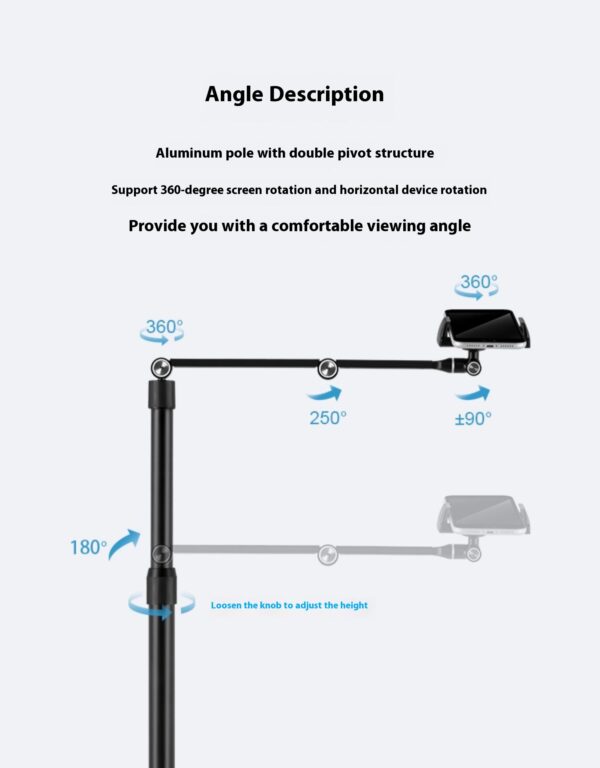 Lazy Desktop Bedside Vertical Shooting Live Broadcast Telescopic Lifting Rack - Image 3