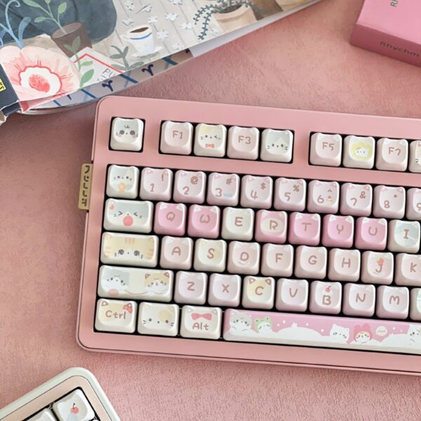 Meow Meow Team Height Five-sided Sublimation 141 Full Set Key Cap - Image 2