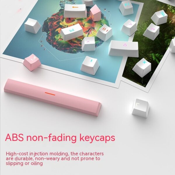 Mechanical Keyboard 87 Key Green Axis Cute Small Keyboard - Image 3
