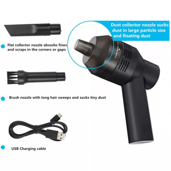 Portable Cordless Electric Air Duster Keyboard PC Car Cleaner Tool Rechargeable Compressed Air Duster, Keyboard Cleaner Electric Air Duster, Good Replace Compressed Air Can, No Canned Air Duster - Image 4