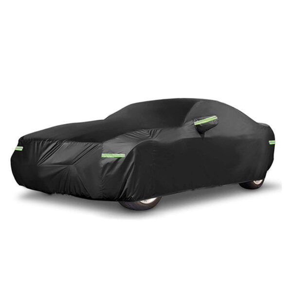 Oxford Cloth Fleece-lined Thickened Car Sunshade Aluminum Foil Car Cover - Image 6