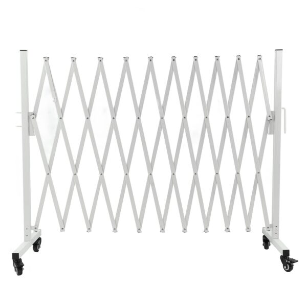 Metal Expandable Barricade Gate Folding Mobile Safety Barrier Driveway Security Flexible Retractable Fence 130in - Image 5