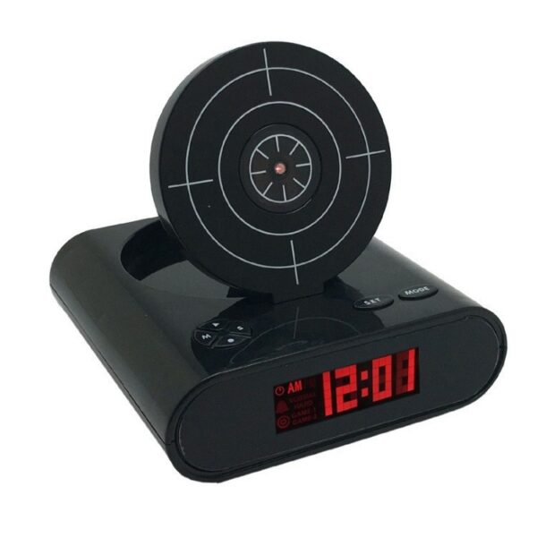 Battery Model Creative Novelty Shooting Toy Lazy Wake Up Alarm Clock - Image 7